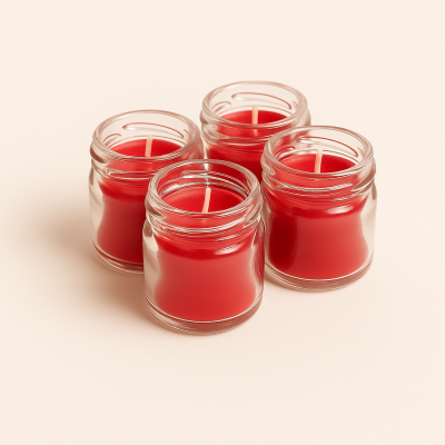 Airscent 4'lü Kavanoz Mum (Çilek)