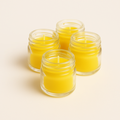 Airscent 4'lü Kavanoz Mum (Limon)