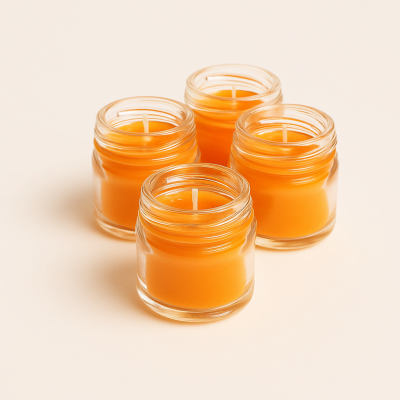 Airscent 4'lü Kavanoz Mum (Portakal)