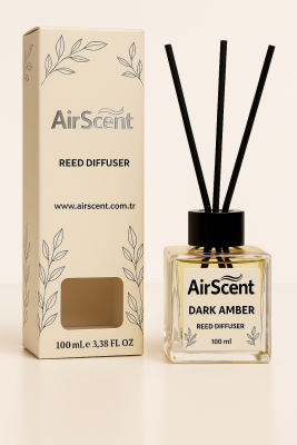 Airscent Çubuklu Oda Kokusu – Dark Amber 100 ML - Kare