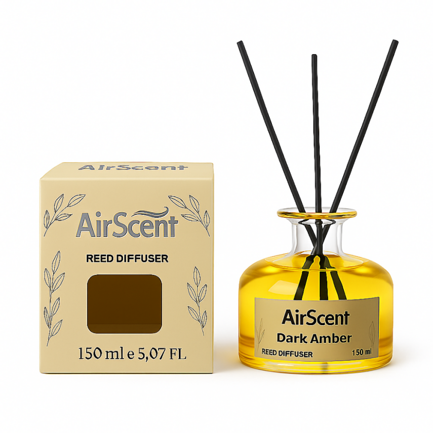 Airscent Çubuklu Oda Kokusu – Dark Amber 150 ML - 1