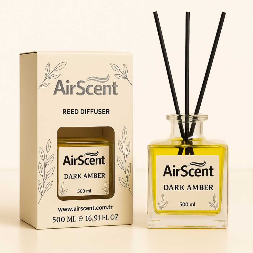 Airscent Çubuklu Oda Kokusu – Dark Amber 500 ML - 1
