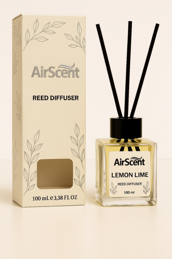 Airscent Çubuklu Oda Kokusu – Lemon Lime 100 ML - Kare - 1