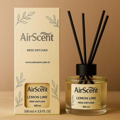 Airscent Çubuklu Oda Kokusu – Lemon Lime 100 ML - Silindir