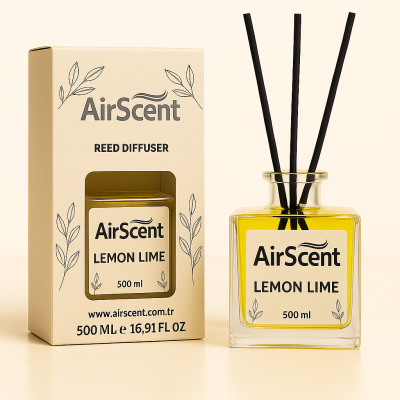 Airscent Çubuklu Oda Kokusu – Lemon Lime 500 ML