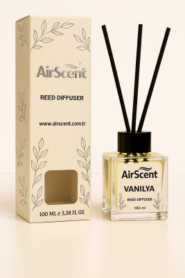Airscent Çubuklu Oda Kokusu – Vanilya 100 ML - Kare