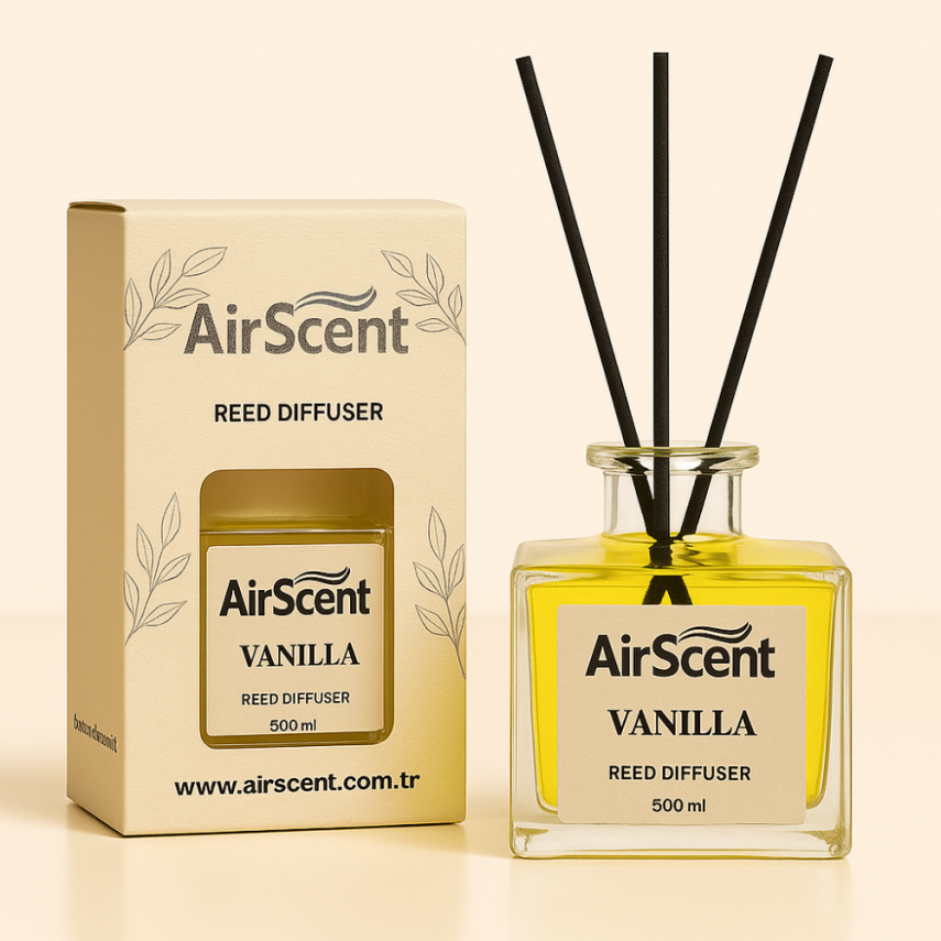 Airscent Çubuklu Oda Kokusu – Vanilya 500 ML - 1