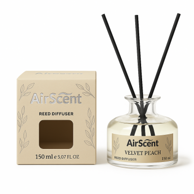 Airscent Çubuklu Oda Kokusu – Velvet Peach 150 ML