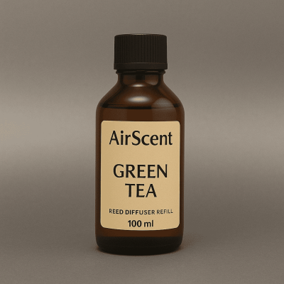 Airscent Çubuklu Oda Kokusu Yedek Refill  – Green Tea (Zesty Fresh Essence) 100 ML