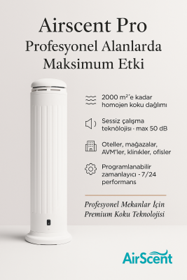 Airscent Pro Geniş Alan Koku Makinesi (Beyaz) - 2